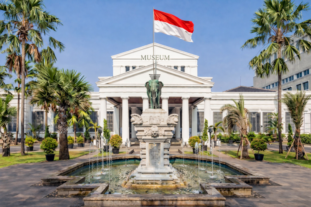 National Museum Jakarta met historische collecties en het iconische olifantenbeeld